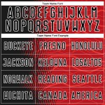 Red Soccer Sublimation Uniform Black-White Jersey Arrow Gradient Custom Red Soccer Sublimation Uniform Black-White Jersey Arrow Gradient Custom