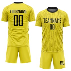 Gold Uniform Jersey Soccer Sublimation Custom Black Gold Uniform Jersey Soccer Sublimation Custom Black