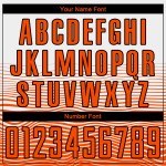 Uniform Line Soccer Custom Sublimation White Orange-Black Gradient Jersey Uniform Line Soccer Custom Sublimation White Orange-Black Gradient Jersey