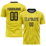 Gold Uniform Jersey Soccer Sublimation Custom Black Gold Uniform Jersey Soccer Sublimation Custom Black