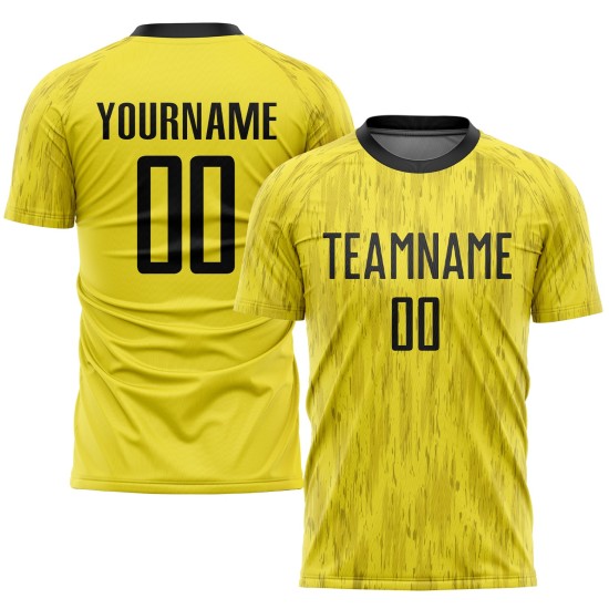 Gold Uniform Jersey Soccer Sublimation Custom Black Gold Uniform Jersey Soccer Sublimation Custom Black