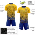 Royal Yellow Uniform Jersey Soccer Sublimation Custom Royal Yellow Uniform Jersey Soccer Sublimation Custom