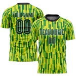 Custom Neon Uniform Jersey Green Sublimation Soccer Green-Gold Custom Neon Uniform Jersey Green Sublimation Soccer Green-Gold