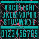 Soccer Jersey Custom Black Aqua-Neon Sublimation Pink Uniform Soccer Jersey Custom Black Aqua-Neon Sublimation Pink Uniform