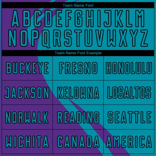 Uniform Soccer Lines Sublimation Jersey Teal-Black Custom Curve Purple Uniform Soccer Lines Sublimation Jersey Teal-Black Custom Curve Purple