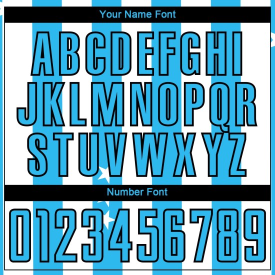 And Jersey White Sky Uniform Squares Soccer Custom Blue-Black Stars Sublimation And Jersey White Sky Uniform Squares Soccer Custom Blue-Black Stars Sublimation
