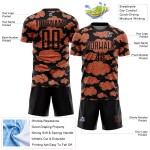 Orange Black Custom Uniform Soccer Pattern Sublimation Cloud Jersey Orange Black Custom Uniform Soccer Pattern Sublimation Cloud Jersey