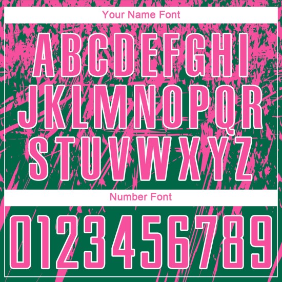 Custom Kelly Green Soccer Uniform Jersey Sublimation Pink-White Custom Kelly Green Soccer Uniform Jersey Sublimation Pink-White