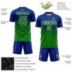 Royal Sublimation Soccer Uniform Jersey Green-Cream Custom Keely Royal Sublimation Soccer Uniform Jersey Green-Cream Custom Keely
