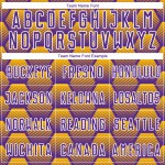 Pattern Gold-White Custom Jersey Purple Sublimation Uniform Hexagons Soccer