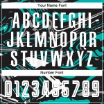 Jersey Uniform White-Aqua Sublimation Soccer Custom Figure Jersey Uniform White-Aqua Sublimation Soccer Custom Figure