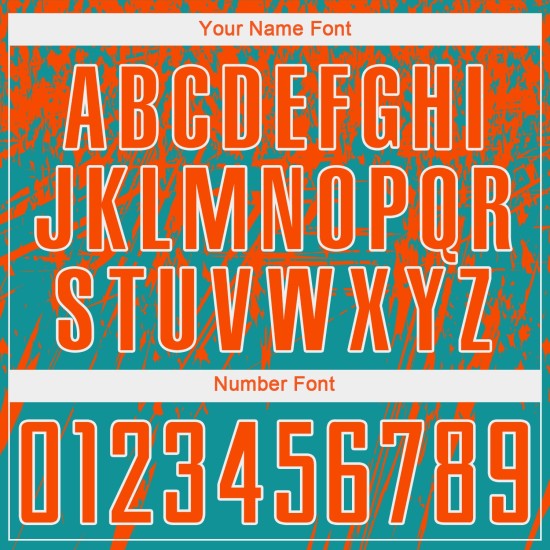 Soccer Orange-White Sublimation Uniform Jersey Custom Teal Soccer Orange-White Sublimation Uniform Jersey Custom Teal