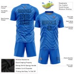 Lines Uniform Sky Wavy Custom Blue Soccer Sublimation Black Jersey Lines Uniform Sky Wavy Custom Blue Soccer Sublimation Black Jersey